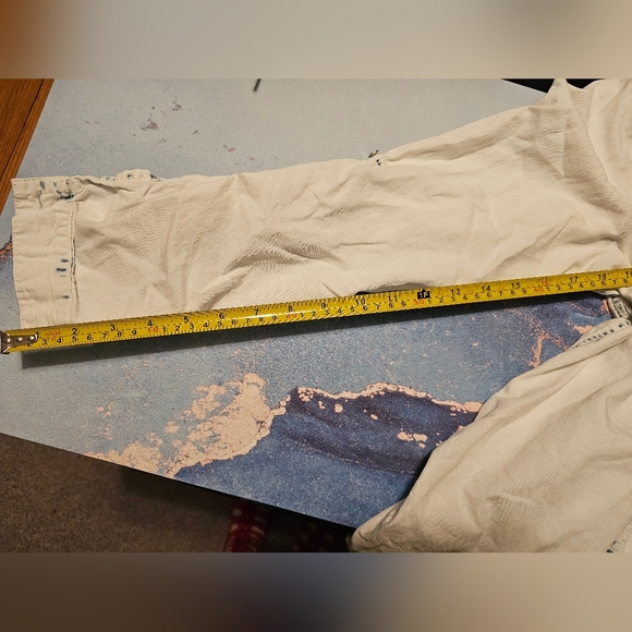 Derek Heart Bleached denim button down shirt - Picture 6 of 8